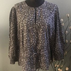 Lucky Brand NWT Keyhole Neck Blouse Sz XL